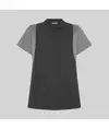 Blusa mujer boton oculto m/c carmina Garys