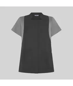 Blusa mujer boton oculto m/c carmina Garys