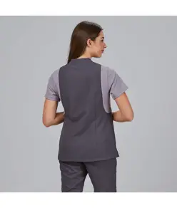 Blusa mujer boton oculto m/c carmina Garys