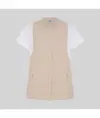 Blusa mujer boton oculto m/c carmina Garys
