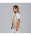 Blusa mujer boton oculto m/c carmina Garys