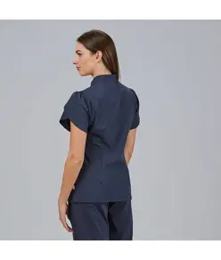 Blusa mujer boton oculto m/c lina Garys