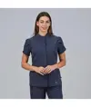 Blusa mujer boton oculto m/c lina Garys