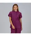 Blusa mujer boton oculto m/c lina Garys