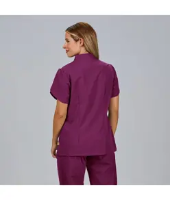 Blusa mujer boton oculto m/c lina Garys