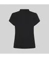 Blusa mujer boton oculto m/c lina Garys