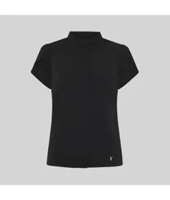 Blusa mujer boton oculto m/c lina Garys