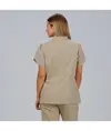 Blusa mujer boton oculto m/c lina Garys