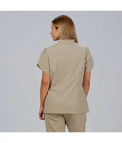 Blusa mujer boton oculto m/c lina Garys