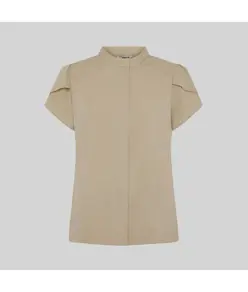 Blusa mujer boton oculto m/c lina Garys