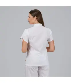 Blusa mujer boton oculto m/c lina Garys