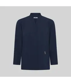 Blusa mujer boton oculto m/l ana Garys
