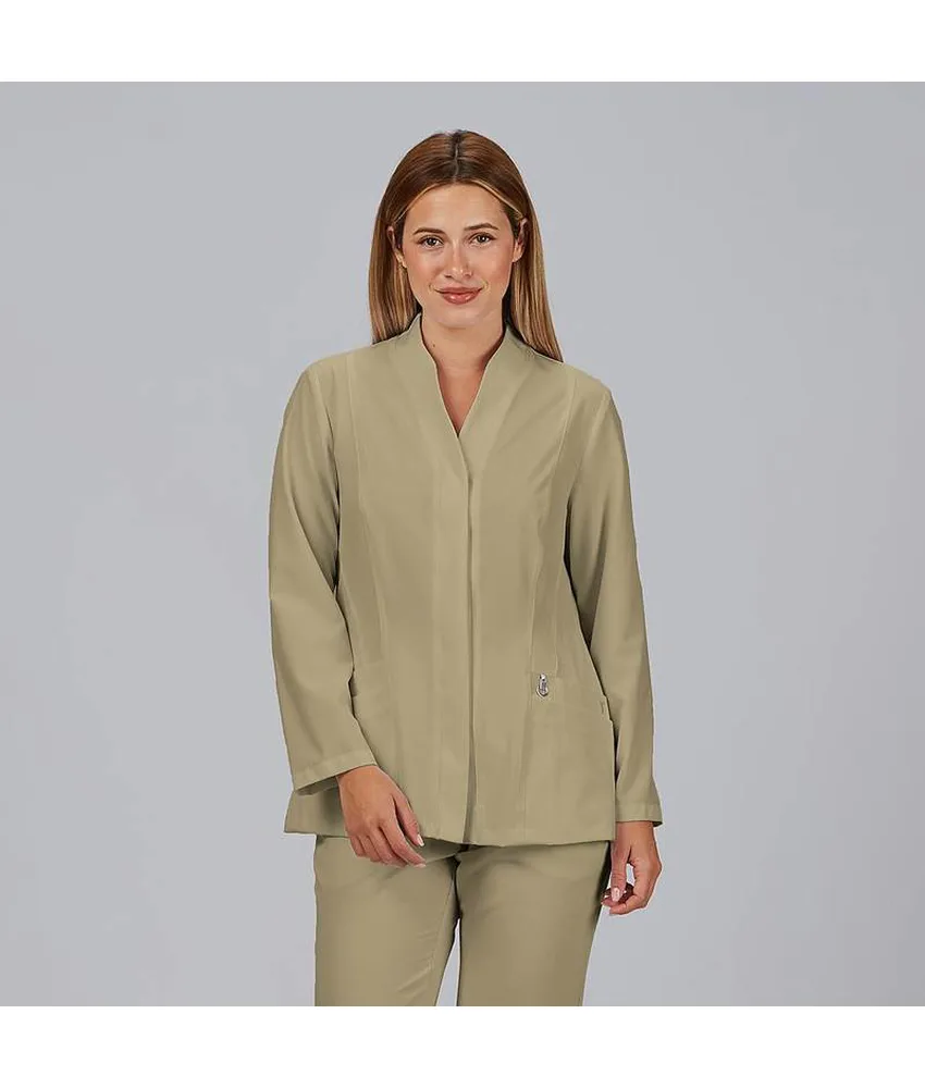 Blusa mujer boton oculto m/l ana Garys