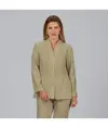 Blusa mujer boton oculto m/l ana Garys