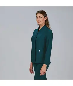 Blusa mujer boton oculto m/l ana Garys