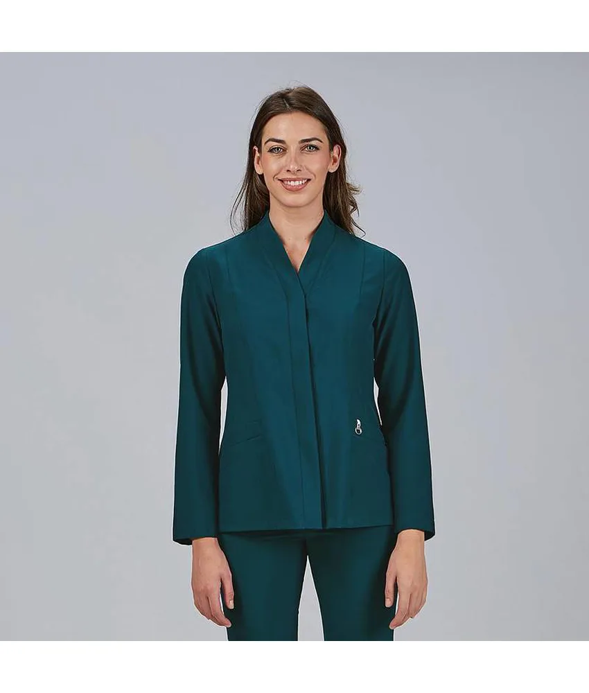 Blusa mujer boton oculto m/l ana Garys