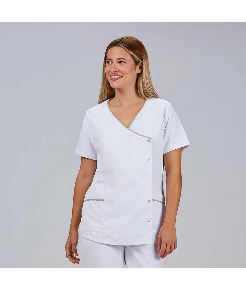 Blusa mujer boton presion m/c aina Garys