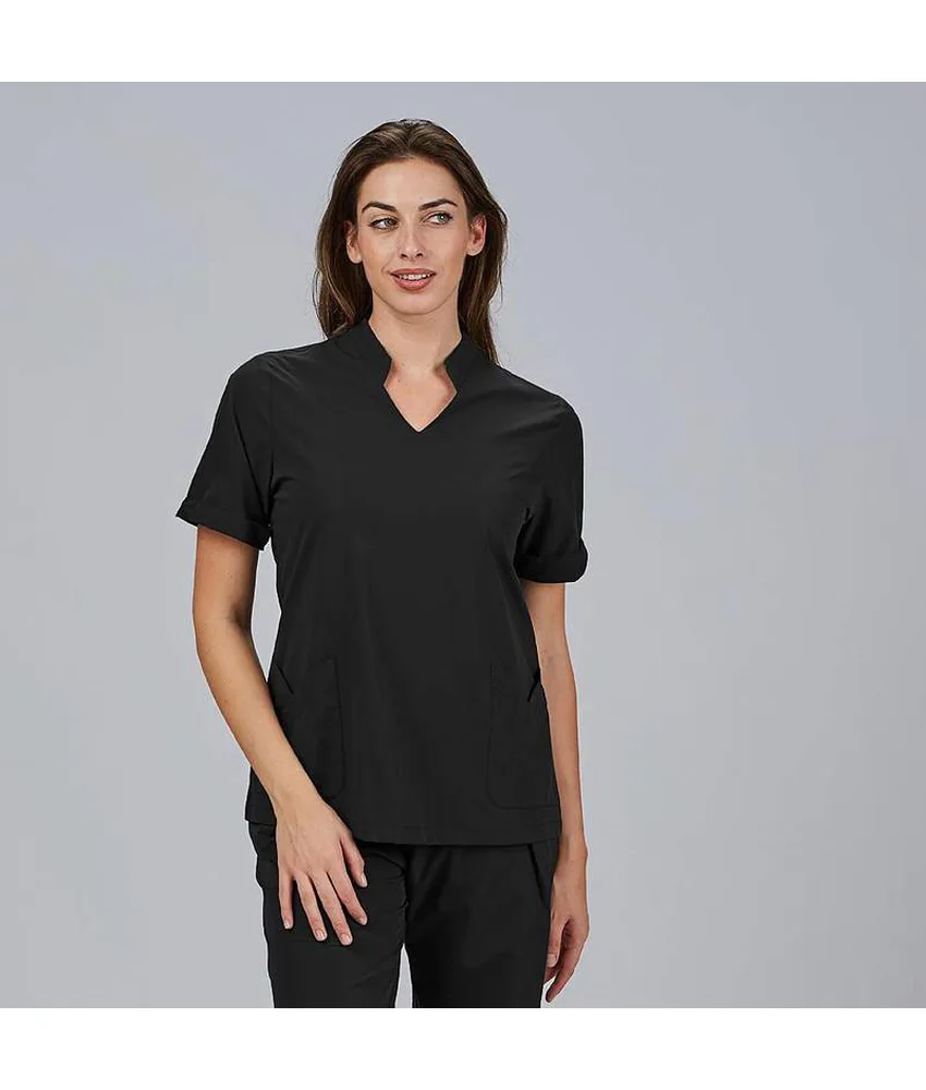 Blusa mujer cerrada bolsillos m/c may Garys