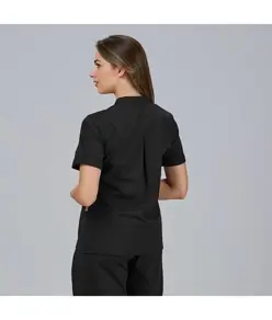 Blusa mujer cerrada bolsillos m/c may Garys