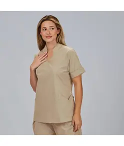 Blusa mujer cerrada bolsillos m/c may Garys