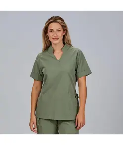 Blusa mujer cerrada bolsillos m/c may Garys