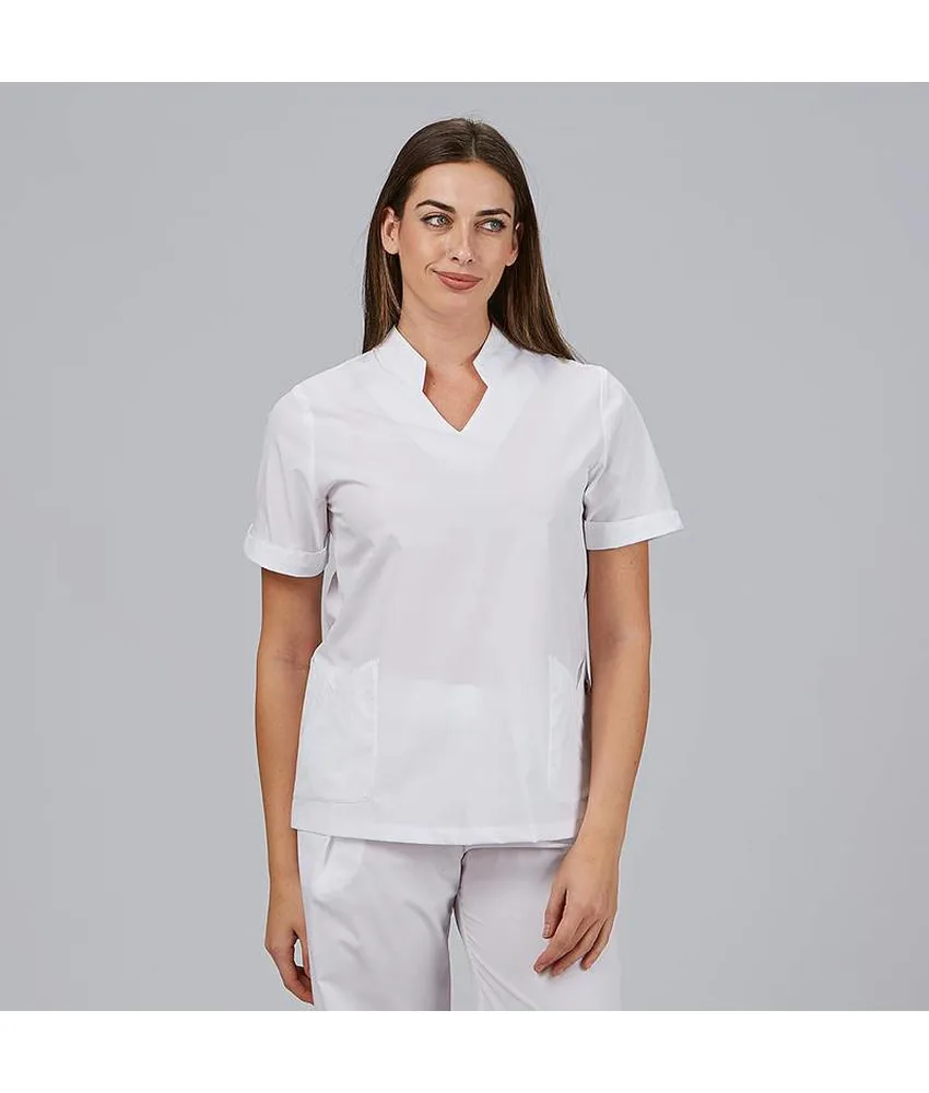 Blusa mujer cerrada bolsillos m/c may Garys