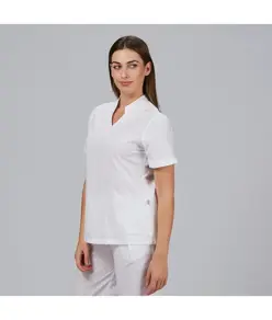 Blusa mujer cerrada bolsillos m/c may Garys