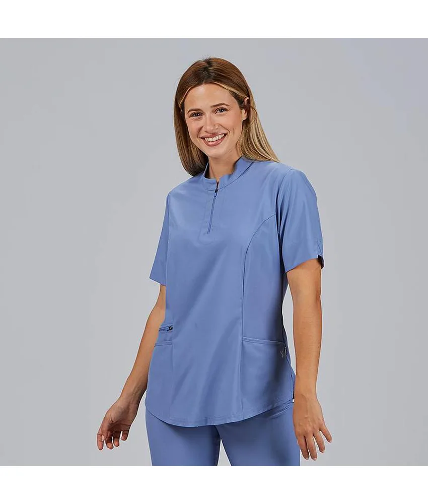 Blusa mujer cremallera escote m/c mara Garys