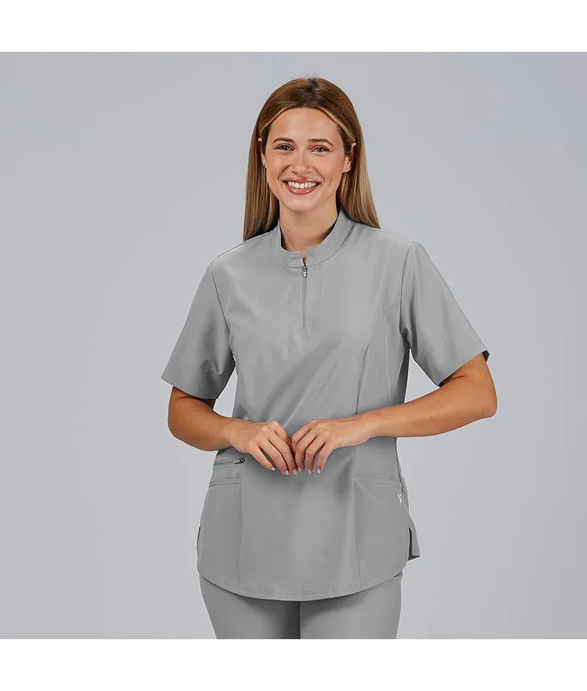 Blusa mujer cremallera escote m/c mara Garys
