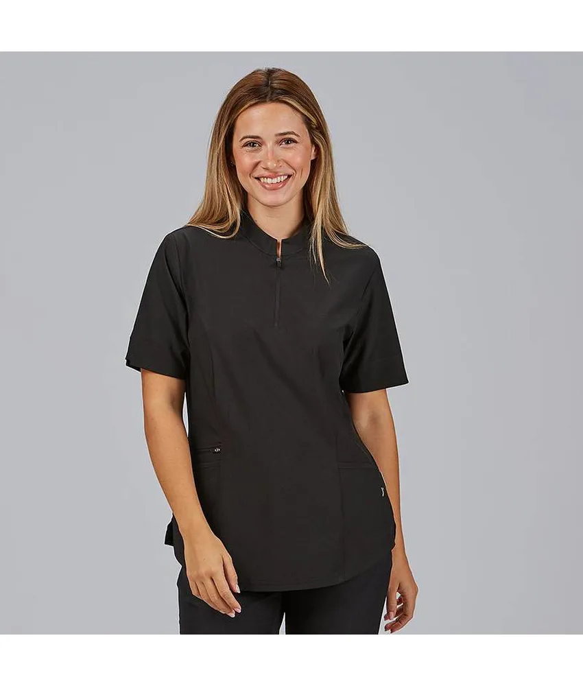 Blusa mujer cremallera escote m/c mara Garys