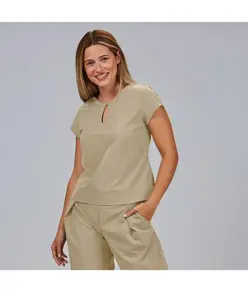 Blusa mujer escote lagrima m/c petra Garys