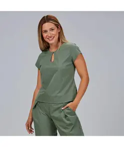 Blusa mujer escote lagrima m/c petra Garys