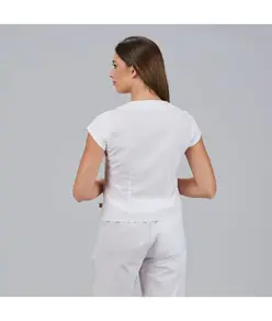 Blusa mujer escote lagrima m/c petra Garys