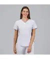Blusa mujer escote pico combinada m/c cleo Garys