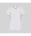 Blusa mujer escote pico combinada m/c cleo Garys