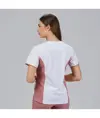 Blusa mujer escote pico combinada m/c cleo Garys