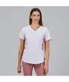 Blusa mujer escote pico combinada m/c cleo Garys