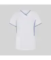 Blusa mujer escote pico combinada m/c cleo Garys