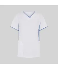 Blusa mujer escote pico combinada m/c cleo Garys