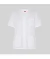 Blusa mujer sanitaria boton presion m/c "red line" Garys