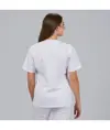 Blusa mujer sanitaria boton presion m/c "red line" Garys