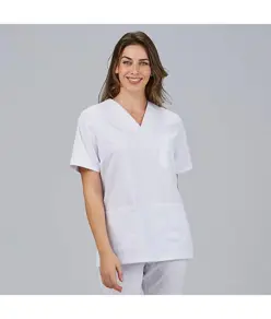 Blusa mujer sanitaria m/c "red line" Garys