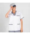 Blusa sanitario scollo a v aperto Garys