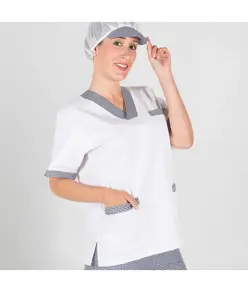 Blusa sanitario scollo a v twill Garys