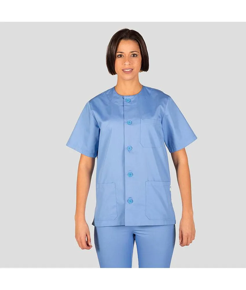 Blusa sanitario unisex abbottonata colori Garys