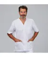 Blusa sanitario unisex pico botones "red line" Garys