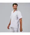 Blusa sanitario unisex pico botones "red line" Garys