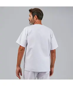Blusa sanitario unisex pico botones "red line" Garys