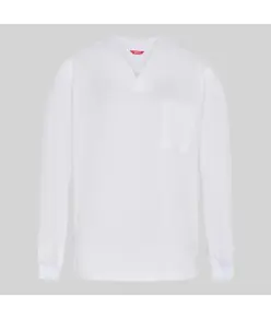 Blusa sanitario unisex pico m/l puño acrilico "red line" Garys