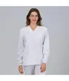 Blusa sanitario unisex pico m/l puño acrilico "red line" Garys